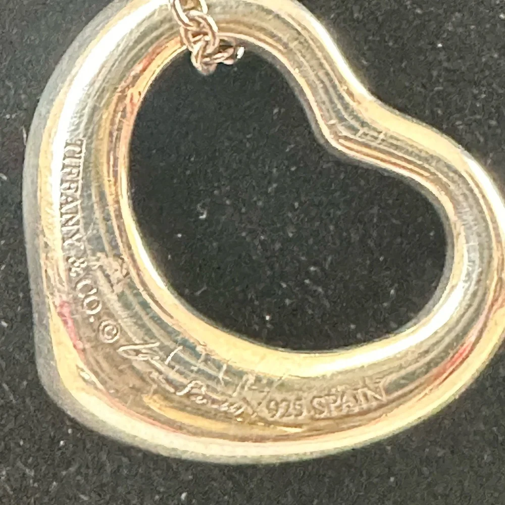 Tiffany & Co. Silver Open Heart Necklace
